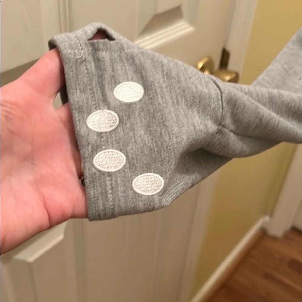 Gray Women's Hoodie with Pom-Poms